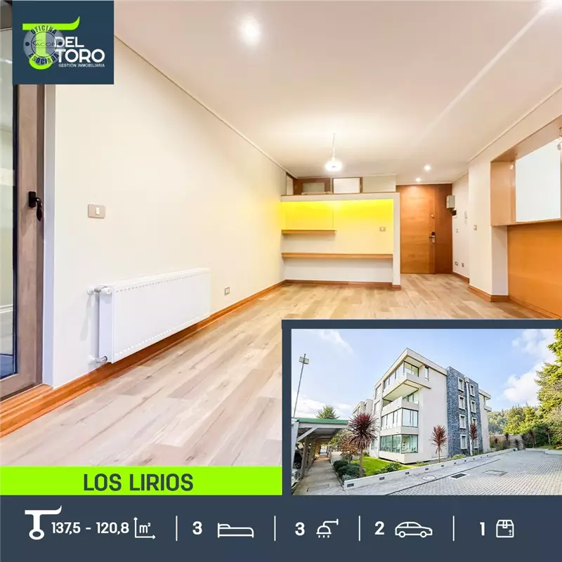 Departamento en arriendo de 3 dorm. en San Pedro de la Paz