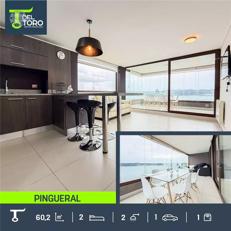 Departamento en venta de 2 dorm. en Pingueral, Tomé
