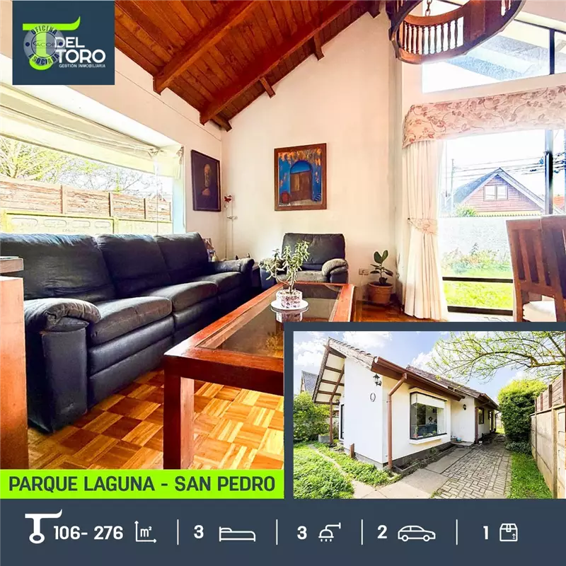 Casa en venta de 3 dorm. en Parque Laguna, San Pedro