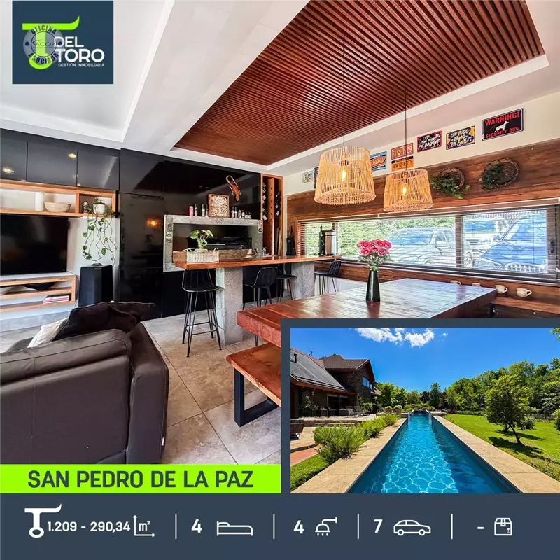 Casa en venta de 4 dorm. en San Pedro de la Paz